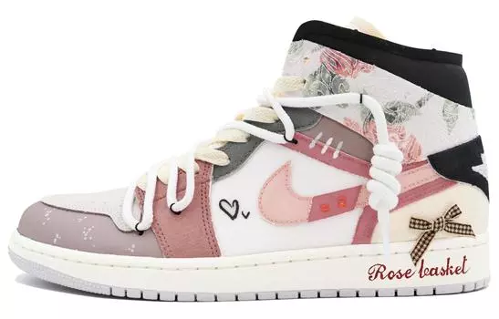 Jordan Air Jordan 1 винтажные баскетбольные кроссовки мужские, Rose Lover