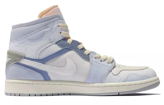Jordan Air Jordan 1 винтажные баскетбольные кроссовки мужские, Light Blue