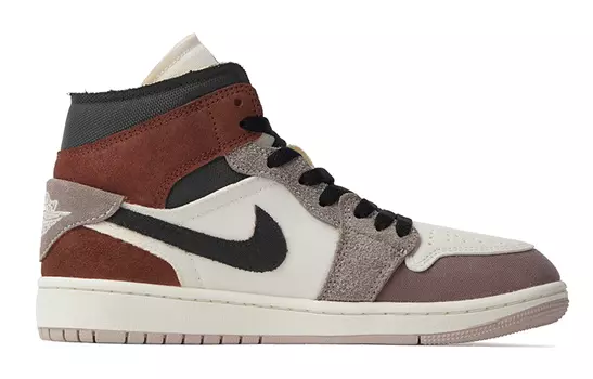 Jordan Air Jordan 1 винтажные баскетбольные кроссовки мужские, White brown pink