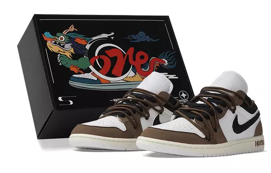 Jordan Air Jordan 1 винтажные баскетбольные кроссовки мужские, Brown and White