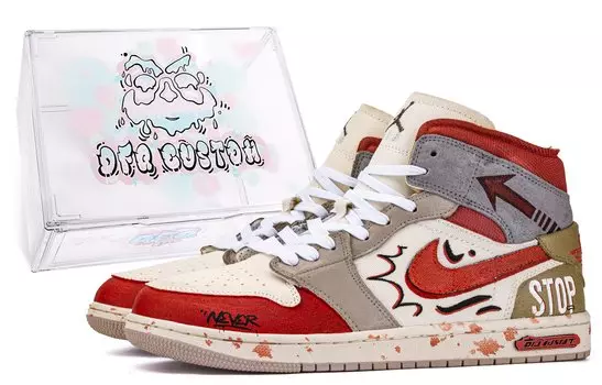 Jordan Air Jordan 1 винтажные баскетбольные кроссовки мужские, Dusty Red