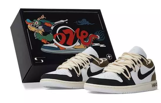 Jordan Air Jordan 1 винтажные баскетбольные кроссовки мужские, Black/Brown