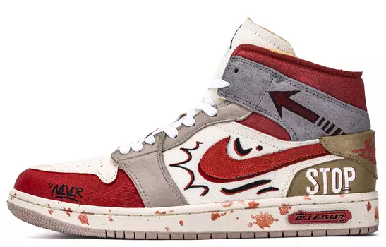 Jordan Air Jordan 1 винтажные баскетбольные кроссовки мужские, Dusty Red