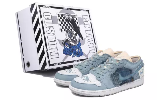 Jordan Air Jordan 1 винтажные баскетбольные кроссовки мужские, Light Blue