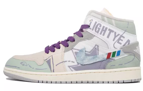 Jordan Air Jordan 1 винтажные баскетбольные кроссовки мужские, Light Blue