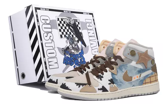 Jordan Air Jordan 1 винтажные баскетбольные кроссовки мужские, Light Blue