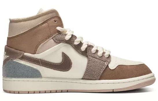 Кроссовки Vintage Jordan Air Jordan 1, коричневый/белый