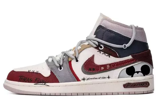 Jordan Air Jordan 1 винтажные баскетбольные кроссовки мужские, Burgundy