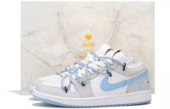 Jordan Air Jordan 1 винтажные баскетбольные кроссовки мужские, Washed Blue