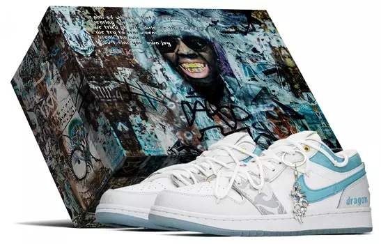 Jordan Air Jordan 1 винтажные баскетбольные кроссовки мужские, Gray/Blue