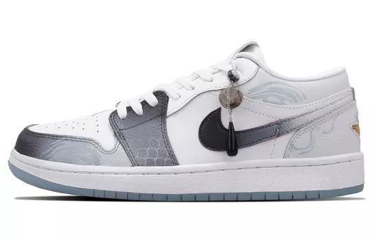 Jordan Air Jordan 1 винтажные баскетбольные кроссовки мужские, Gray/White