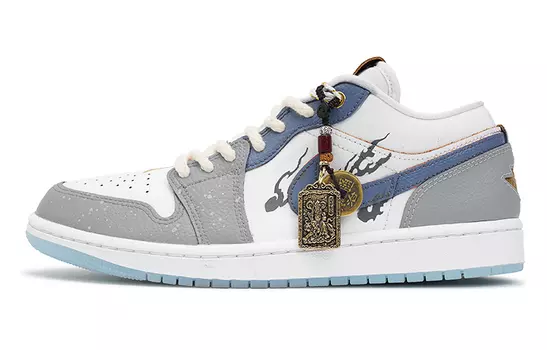 Jordan Air Jordan 1 винтажные баскетбольные кроссовки мужские, Gray/White