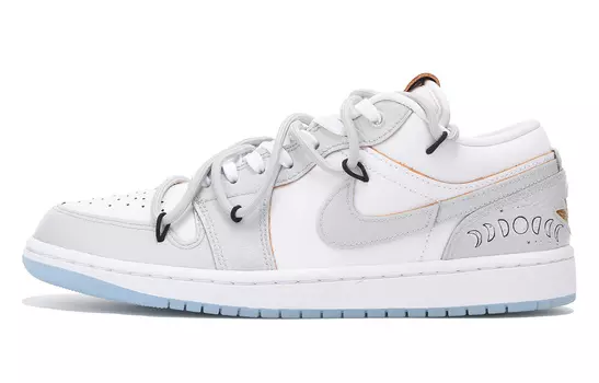 Jordan Air Jordan 1 винтажные баскетбольные кроссовки мужские, White/Gray