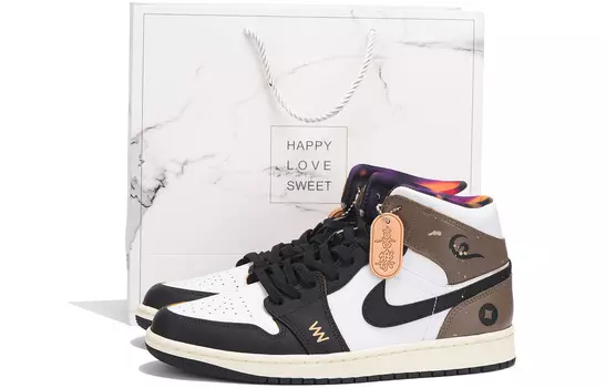 Jordan Air Jordan 1 винтажные баскетбольные кроссовки мужские, Dark Brown
