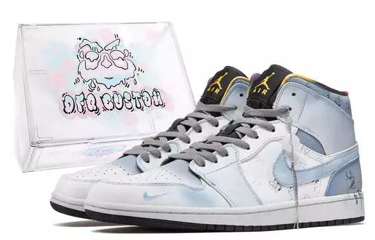 Jordan Air Jordan 1 винтажные баскетбольные кроссовки мужские, Sky Blue