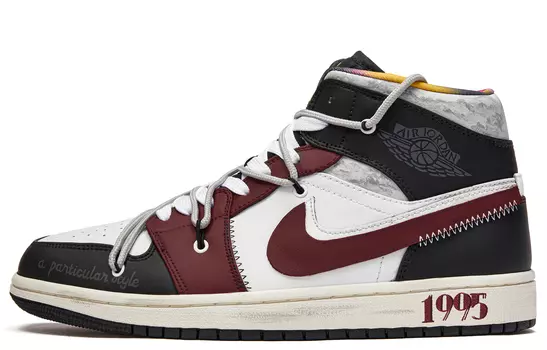 Jordan Air Jordan 1 винтажные баскетбольные кроссовки мужские, Black