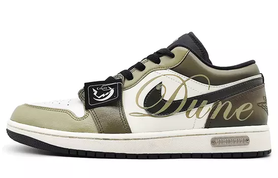 Кроссовки Air JORDAN 1 Vintage Basketball Shoes Men Low-Top White Black