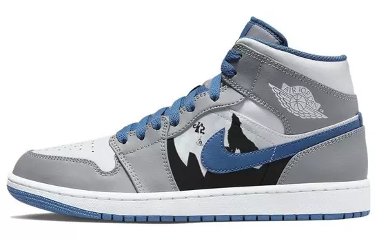 Jordan Air Jordan 1 винтажные баскетбольные кроссовки мужские, Light Gray