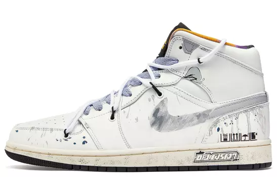 Jordan Air Jordan 1 винтажные баскетбольные кроссовки мужские, Light Gray