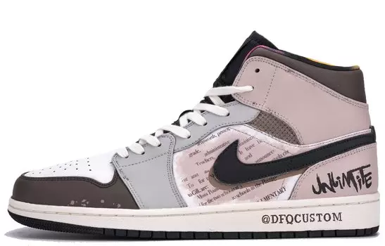 Jordan Air Jordan 1 винтажные баскетбольные кроссовки мужские, Rose Brown