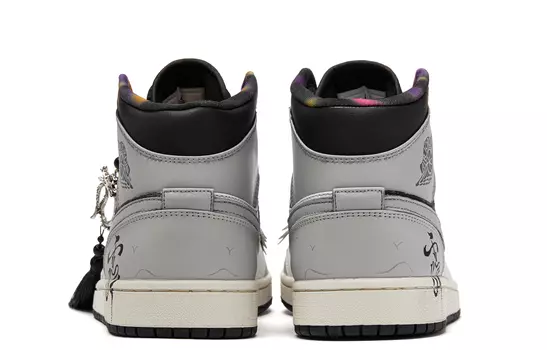 Jordan Air Jordan 1 винтажные баскетбольные кроссовки мужские, Light Gray