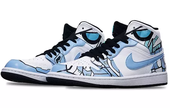 Jordan Air Jordan 1 винтажные баскетбольные кроссовки мужские, Light Blue