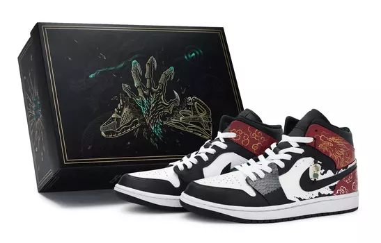 Jordan Air Jordan 1 винтажные баскетбольные кроссовки мужские, Dark Team Red/Summit White/White/Black