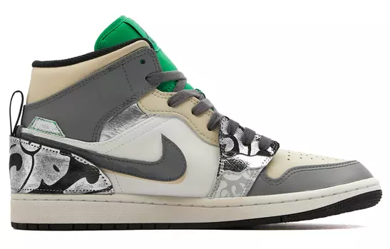 Jordan Air Jordan 1 винтажные баскетбольные кроссовки мужские, Grey White Brown
