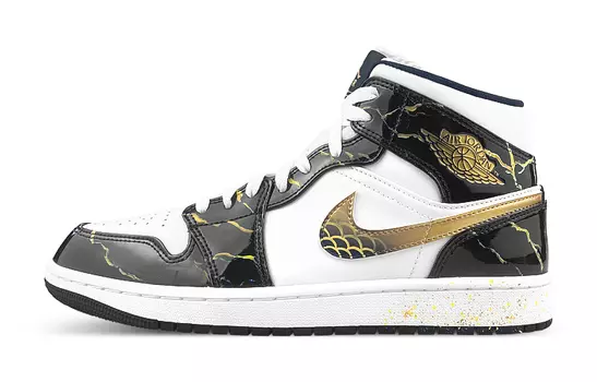 Jordan Air Jordan 1 винтажные баскетбольные кроссовки мужские, Black