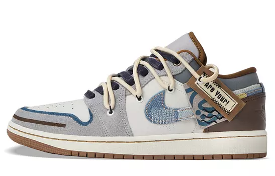 Jordan Air Jordan 1 винтажные баскетбольные кроссовки мужские, Gray/Brown