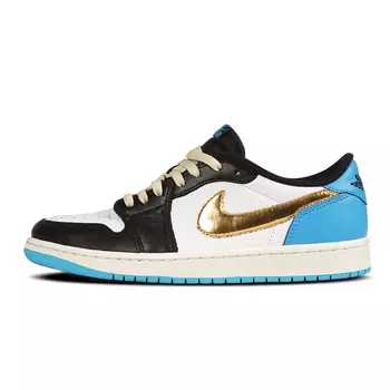 Кроссовки Jordan Air Jordan 1, золотой/голубой