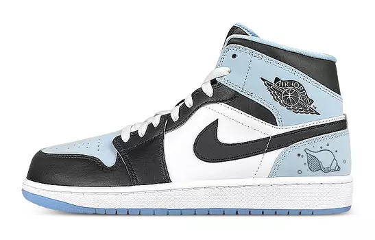 Кроссовки Vintage Jordan Air Jordan 1, голубой/черный