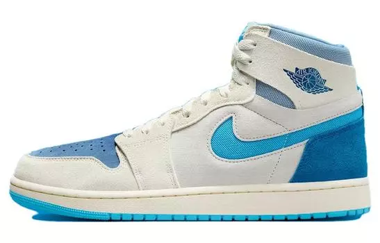 Jordan Air Jordan 1 винтажные баскетбольные кроссовки мужские, White/Blue