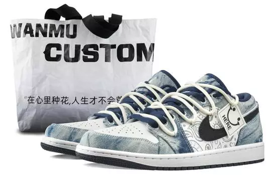 Jordan Air Jordan 1 винтажные баскетбольные кроссовки мужские, Blue