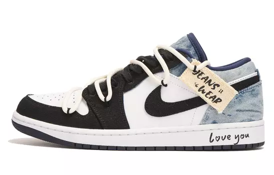 Jordan Air Jordan 1 винтажные баскетбольные кроссовки мужские, Denim