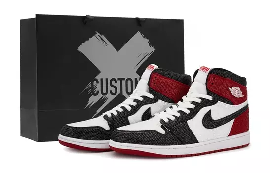 Jordan Air Jordan 1 винтажные баскетбольные кроссовки мужские, Dark Team Red/Summit White/White/Black