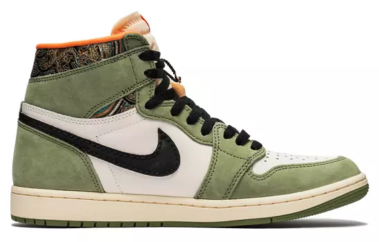 Jordan Air Jordan 1 винтажные баскетбольные кроссовки мужские, Green