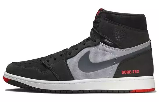 Jordan Air Jordan 1 винтажные баскетбольные кроссовки мужские, Core Black/Solid Gray/Flash Red
