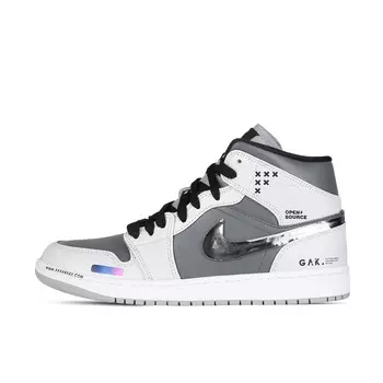 Jordan Air Jordan 1 винтажные баскетбольные кроссовки мужские, Dark Gray