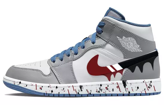 Jordan Air Jordan 1 винтажные баскетбольные кроссовки мужские, Light Gray
