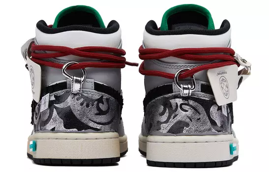 Jordan Air Jordan 1 винтажные баскетбольные кроссовки мужские, Gray/White