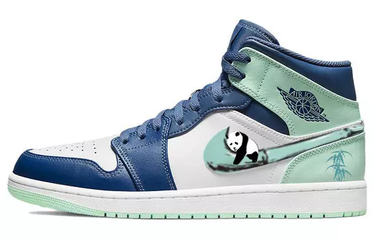 Jordan Air Jordan 1 винтажные баскетбольные кроссовки женские, Blue