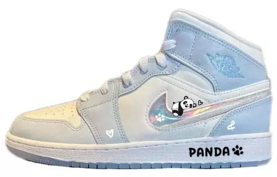 Jordan Air Jordan 1 винтажные баскетбольные кроссовки женские, Blue