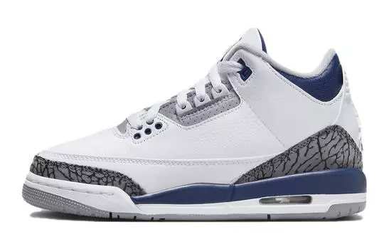 Jordan Air Jordan 3 Детские кроссовки для скейтбординга GS, White