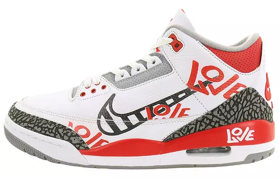 Jordan Air Jordan 3 Vintage Баскетбольные кроссовки унисекс, Red