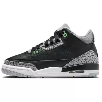 Jordan Air Jordan 3 Винтажные баскетбольные кроссовки женские, Black/Gray