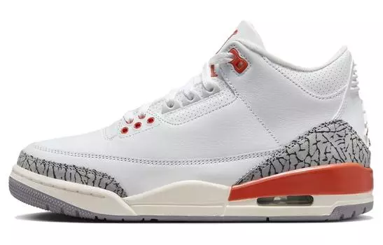 Jordan Air Jordan 3 Винтажные баскетбольные кроссовки женские, White/Gray