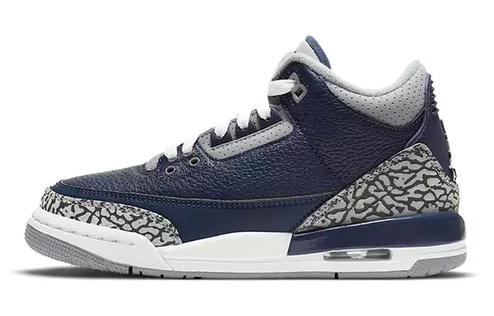 Кроссовки Jordan Air Jordan 3 Vintage Basketball Female, темно-синий/серый/белый
