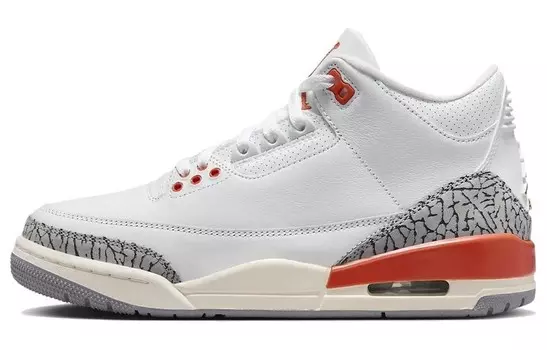 Jordan Air Jordan 3 , White/Orange