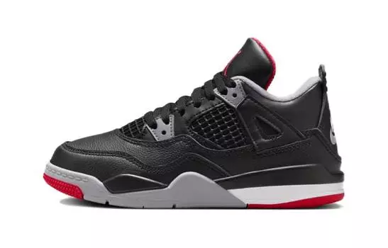 Jordan Air Jordan 4 Детские баскетбольные кроссовки BP, Black/Gray